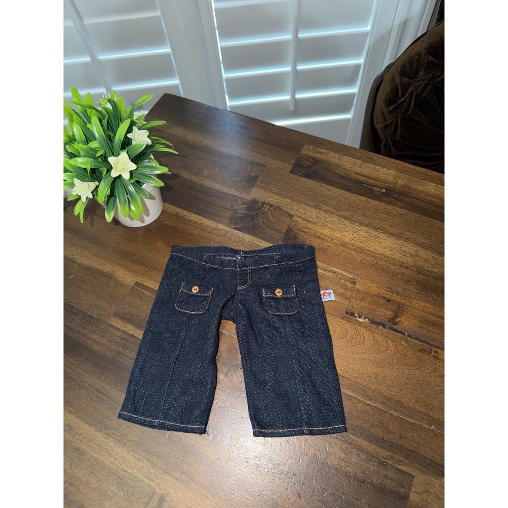 American Girl Bitty Baby denim pants only for doll Outfit Twin Argyle